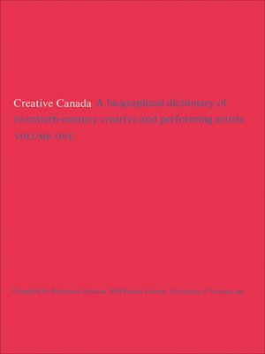 cover image of Creative Canada, Volume 1